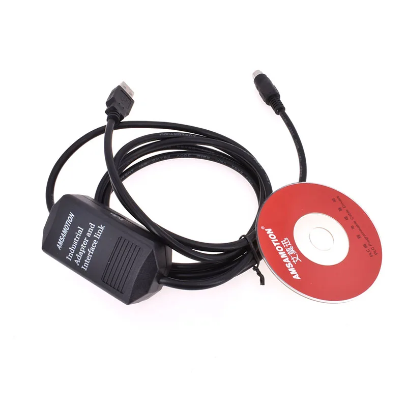Модернизированный PLC Программирование USB-SC09-FX кабель для Mitsubishi MELSEC USB к RS422 адаптер с индикатором связи