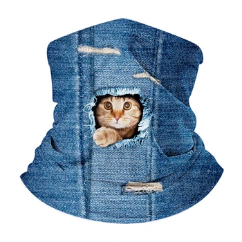 

Cowboy cat pattern Scarf Women Anti-Dust Face Mask Neck Gaiter Tube Bandana for Dust Headwear Motorcycle Outdoors Festivals
