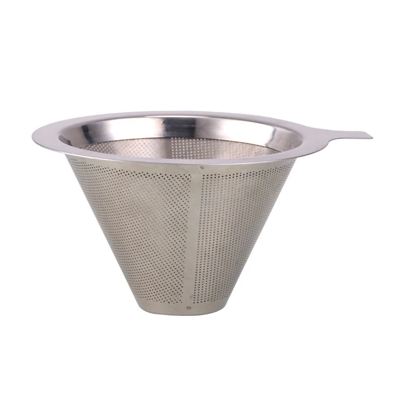 304 двойной фильтр для заварки кофе чая из нержавеющей стали, фильтр, диффузор, нетоксичный диаметр верхней части рта 102 мм