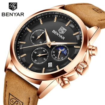 

2020 New BEAYAR Men's Quartz Watches Brand Luxury Wristwatch Business Watches for men Sport Waterproof Chronograph Reloj Hombre