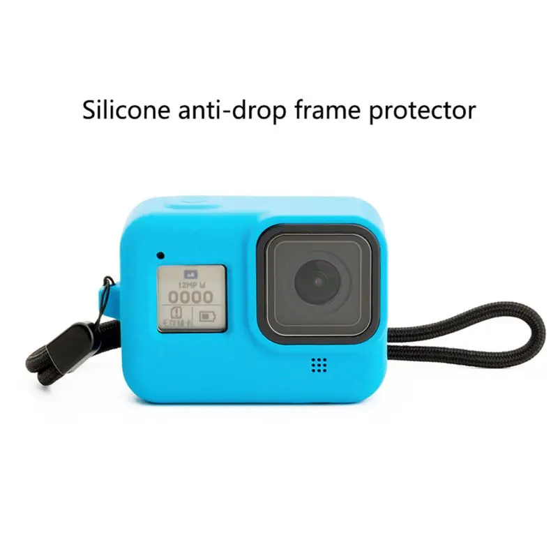 Силиконовый чехол для GoPro Hero 8, Спортивная экшн-камера Sports, защитный чехол, предотвращающий повреждение, чехол для спортивной камеры