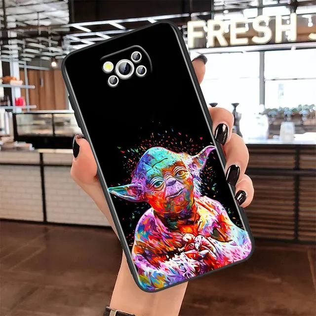 Star Wars Color Robot For Xiaomi Civi Poco X3 NFC X2 M3 M2 F2 F3 Pro C3 F1 A2 Lite Mix3 Play Soft Black Phone Case Style 05