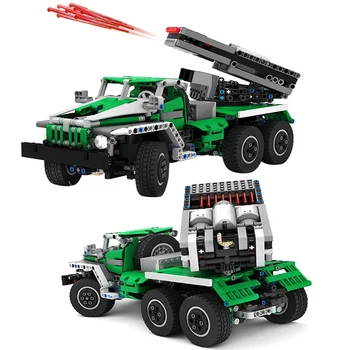 

MOC Technic Building Blocks 2158 6x6 City Car Truck House Helicopter Blocks Constructor Construction Toys For Children kids