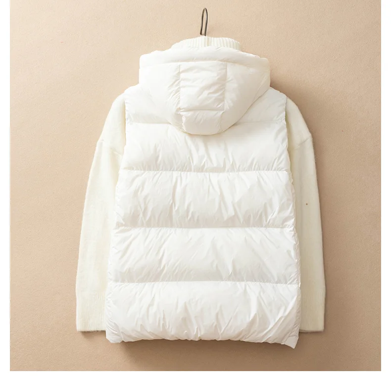 SEDUTMO Winter Duck Down Jacket Women Short Warm Thick Hooded Vest Female Slim Quilted Sleeveless For Spring ED1820