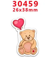 30459 30 шт Vanlentine's day мультяшный персонаж плоское украшение из смолы PR 30314 - Цвет: 30459