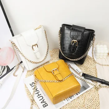 

Small bag 2020 new fashion 2019 net red fashion versatile ins single shoulder cross chain bucket women's bag hand&crossbody bag