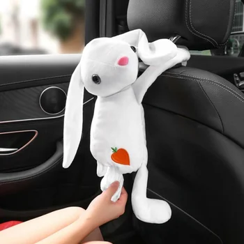 

Cute Animal Portable Paper Box Cover Holder Cartoon Monkey Rabbit Home Office Car Hanging Paper Napkin Tissue Box Cover Holder