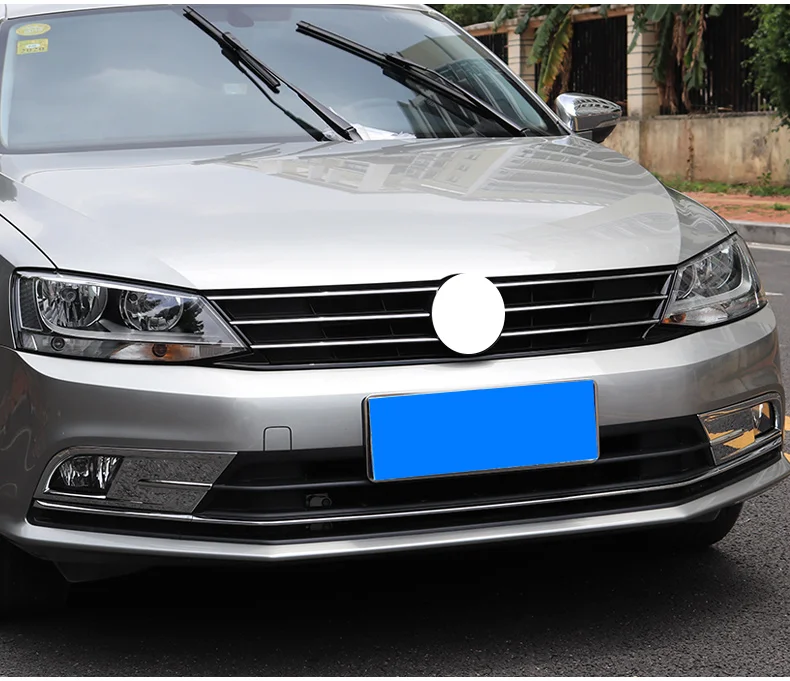 Lsrtw2017 для Sagitar Jetta Mk6 автомобиля передняя противотуманная фара рамка планки салонные аксессуары хром