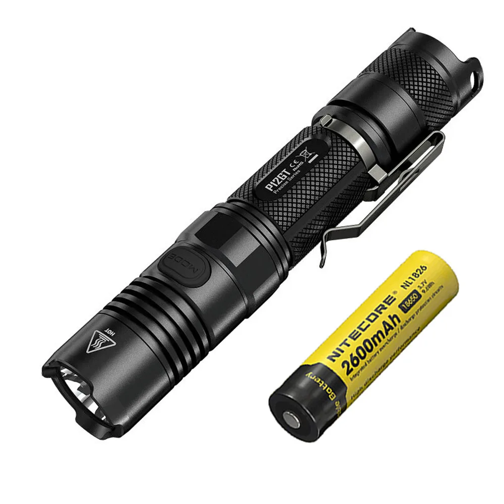 P12GT NL1826 NITECORE P12GT тактический фонарь XP-L HI V3 светодиодный Макс 1000 люмен расстояние луча 320 м ручной фонарь для поиска и спасания - Испускаемый цвет: P12GT NL1826