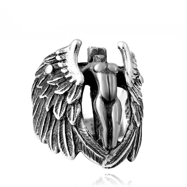 Exaggerated Warrior Skull Mask Ring Fashion Men Domineering Ring Death Demon Retro Ring Jewelry Gift Resizable