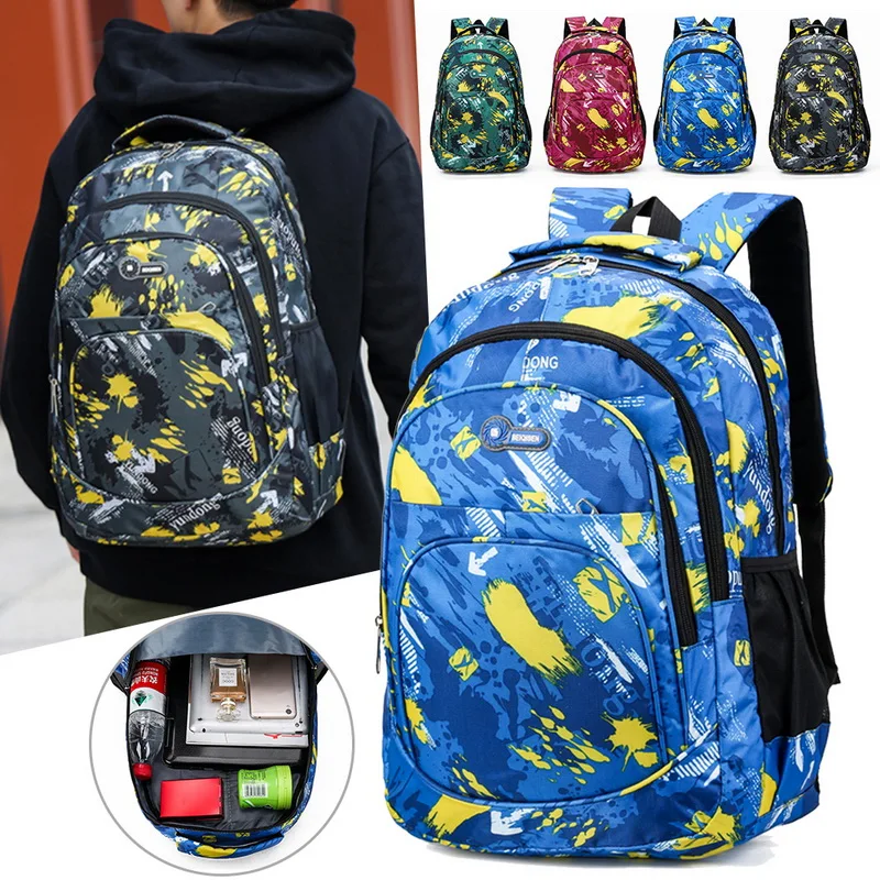 

Graffiti Backpack Schoolbag Children School Bags for Teenagers Boys Girls Big Capacity Waterproof Satchel Kids Book Bag Mochila