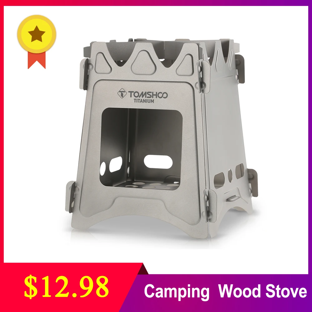 

Wood Stove Wood Burning Stove Portable Backpacking Camping Outdoor Firewood Furnace Lightweight Picnic Survival Cooking