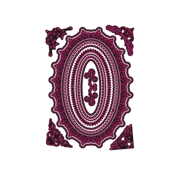 

2019 New Metal Cutting Dies and Scrapbooking For Paper Making Circle Mirror Decoration Embossing No Stamps Frame Card Craft