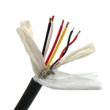 Промышленный робот кабель 6 сердечников ультра высокий гибкий робот тела провод(4x0. 5мм²+ 2x0. 2мм²) 1 м