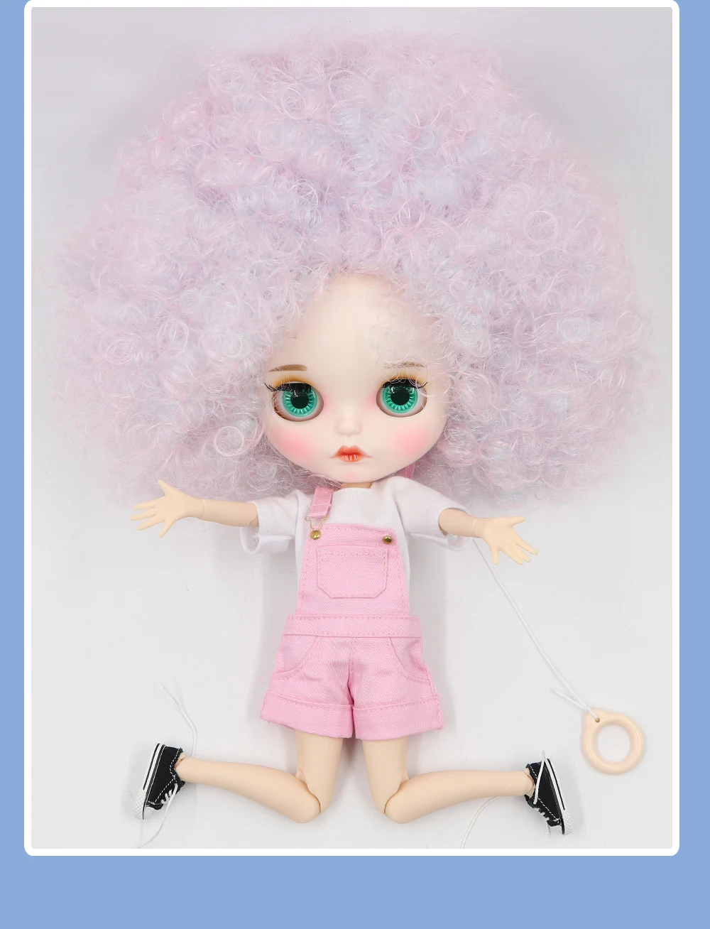 Neo Blythe Doll with Multi-Color Hair, White Skin, Matte Pouty Face & Custom Jointed Body 3