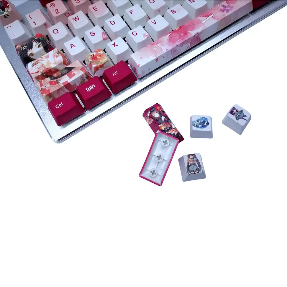 Аниме колпачки для ключей 60% OEM Подарочная коробка anne pro 2 Ducky one mini Razer Huntsman Mini durgod