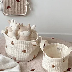 Ins – seau de rangement pliable pour chambre d'enfant, panier de rangement pour jouets de bébé, motif Animal de dessin animé, grand sac de décorations de linge 