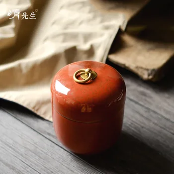 

Jindezhen Stew The Bird's Nest Vessel Metal Red Bring Cover Ceramics Water Stew Handleless Cup Pure Manual Dessert Bowl