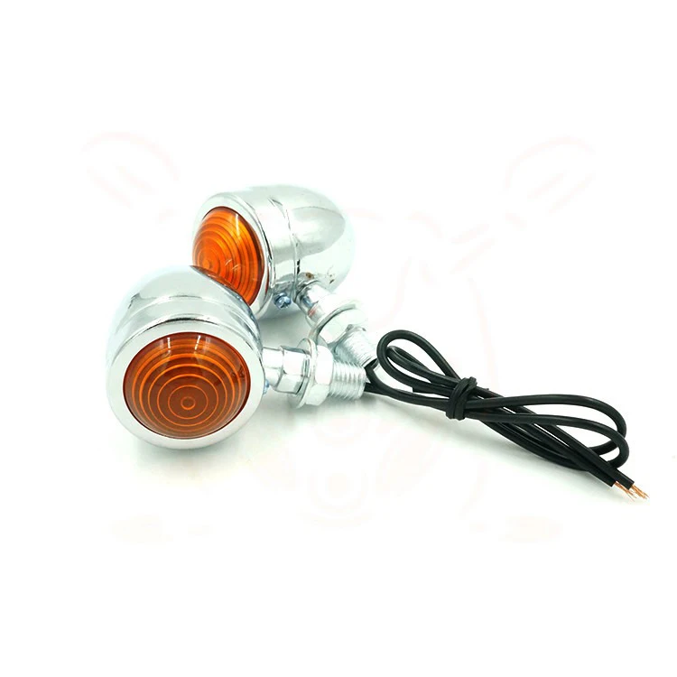 Motorcycle Parts Retro Motorcycle Refitting Metal Steering Lamp Signal Lamp Turning Lamp