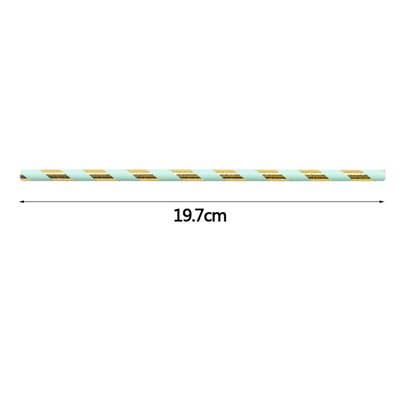 25pcs tiffany straws Розовое золото вечерние одноразовые бумажные соломинки/чашки/тарелки дети день рождения для украшения детского душа сувениры вечерние принадлежности - Цвет: 25pcs tiffany straws