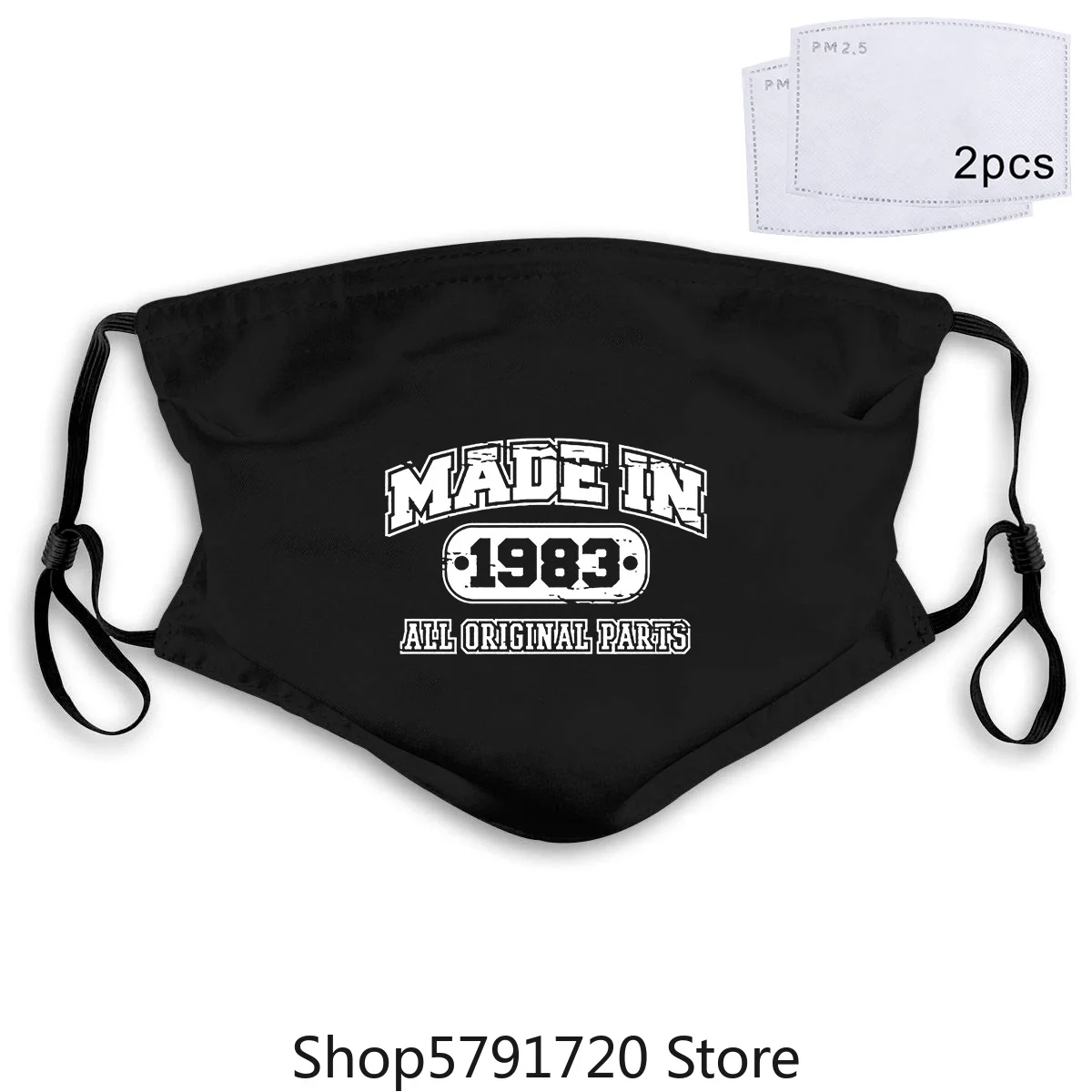 T Mask For Sale Online Mens Crew Neck 34Th Birthday Made In 1983 Gift Idea Premium | Аксессуары для одежды