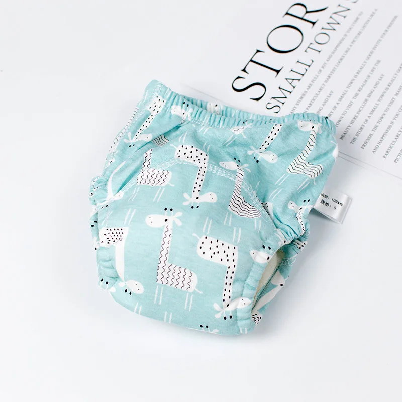 1Pcs Baby Diapers Cute Waterproof Partition Diapers Newborn Cotton Diaper Cover For Children Training Pants washable Diapers