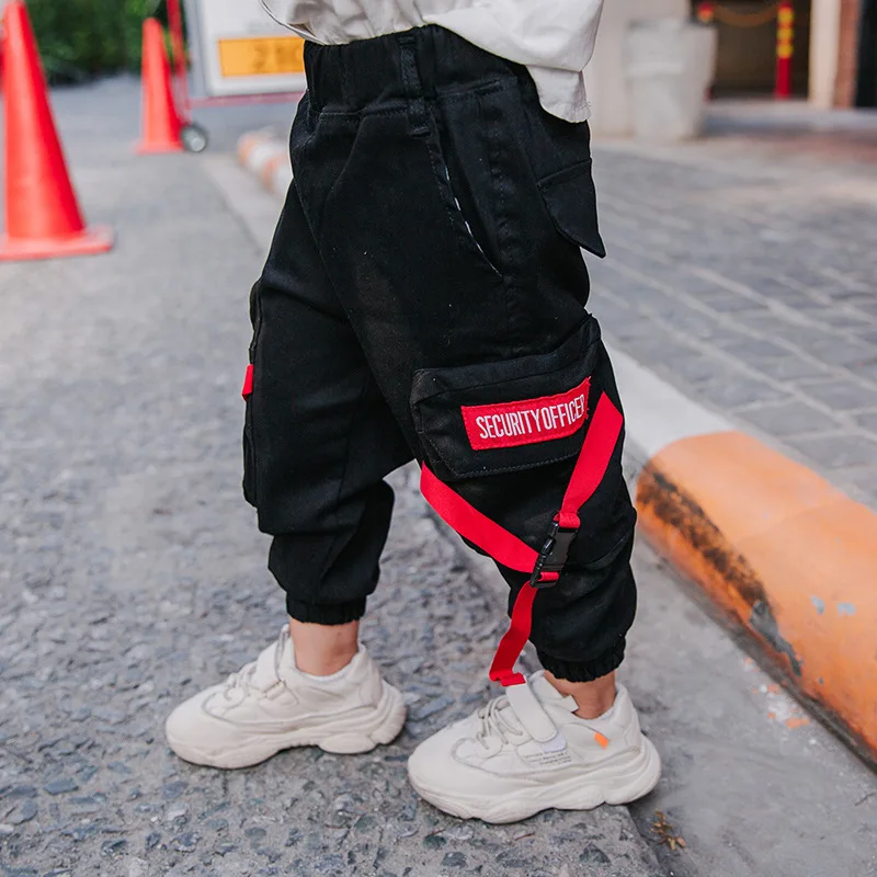 

Children Loose Bib Overall Boys' Casual Pants Spring And Autumn Small CHILDREN'S Loose-Fit Pants Fashion Male Baby Western Style