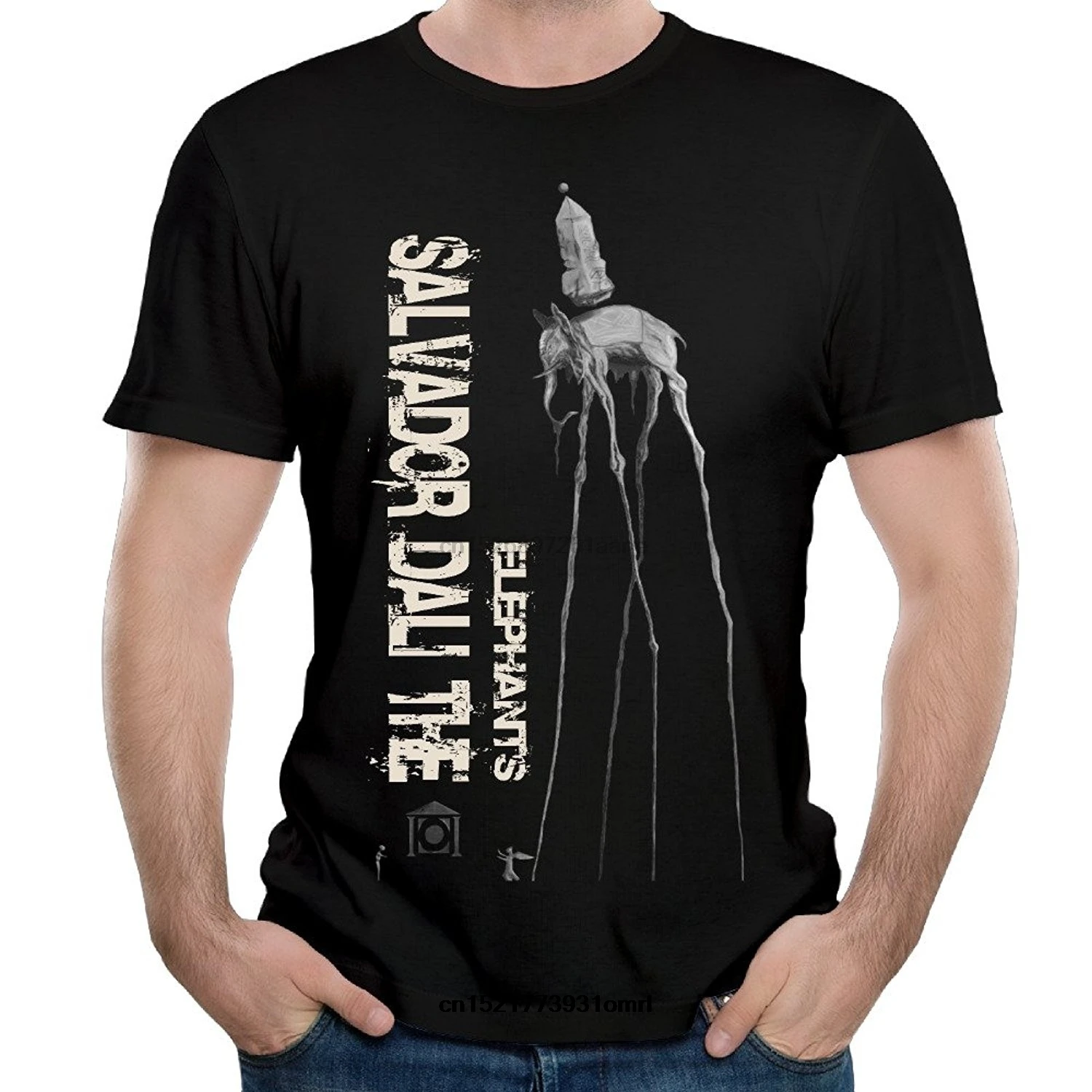Мужская футболка s Salvador Dali The Elephants футболки с коротким рукавом забавная новинка