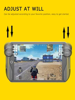 

Mobile PUBG Game Controller For Ipad Tablet Six Finger Game Joystick Handle Aim Button L1R1 Shooter Gamepad Trigger