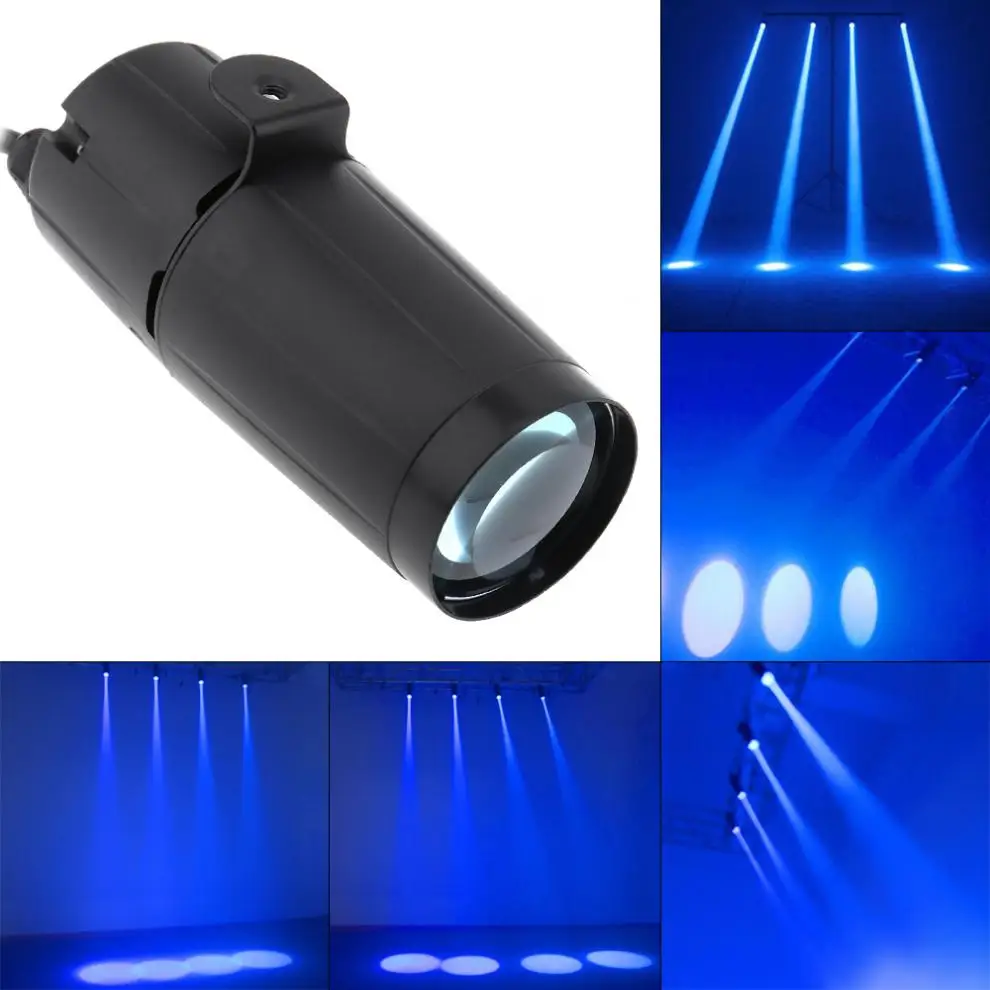 

Cool LED Blue Spotlight Super Bright Lamp Mirror Balls Stage Lighting Blue Color Light IP25 for KTV DJ Disco Clubs weddings Bar