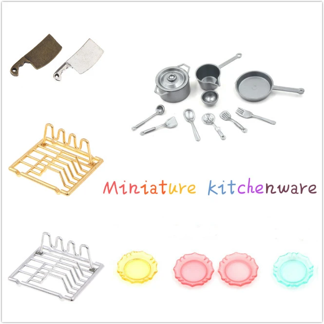 1Pc 1:12 Dollhouse Miniature Dish Shelves Kitchen Toy For Family CollectiblODUS