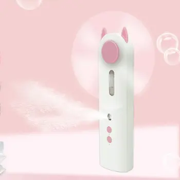 

New Portable Nanometer Water Replenishment Instrument Mini Fan With Handheld Humidifier Plastic Ordinary Round Piano Keys