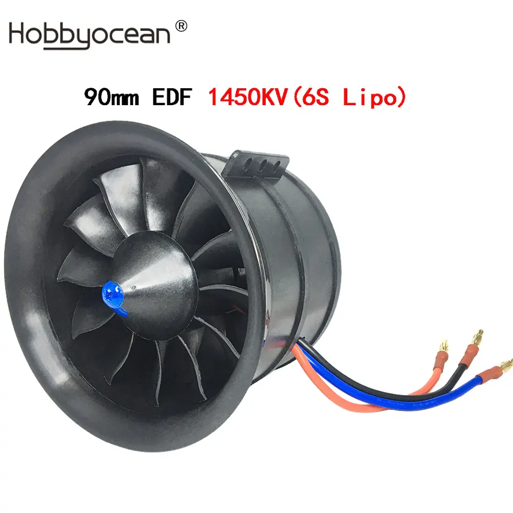 QX-MOTOR 90mm EDF Ducted 12 Blades Fan CW/CCW Propeller With 1450KV Or – QX-Motor