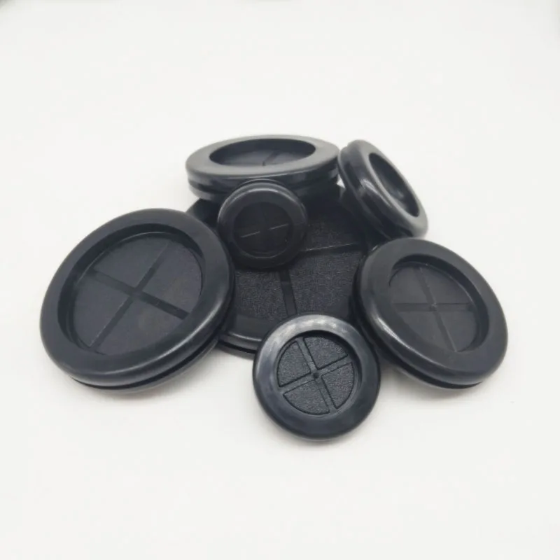 Silicone Rubber Caps Rubber Caps Silicone Rubber Plugs Rubber Sealing Ring Double Sided Protect Rubber Grommets Ring Blanking Hole Wiring Cable Gasket For Protect Wire 14*16~90*100mm
