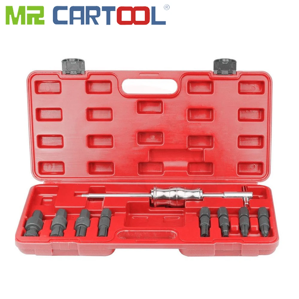 

Mr Cartool 9pcs Blind Hole Slide Hammer Pilot Bearing Puller Internal Extractor Removal Kit Tool Bike Bicycle Fixed Gear