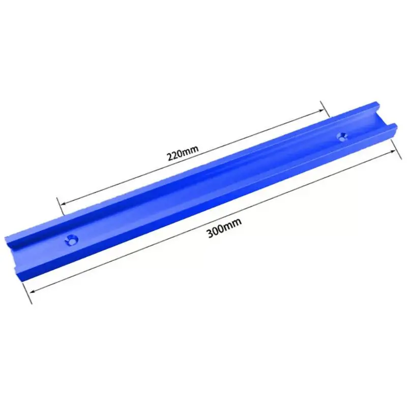 T-tracksExcellent алюминиевый сплав слот Торцовочная дорожка джиг приспособление для фрезерной пилы деревообрабатывающий инструмент Технические характеристики 400x30x12,8 мм - Цвет: blue 300