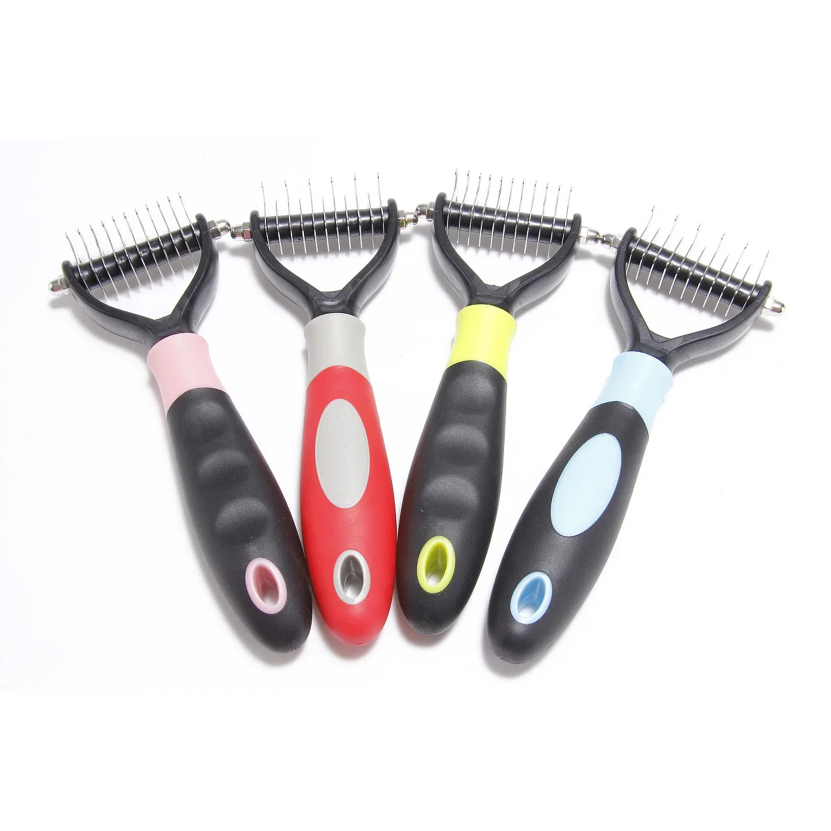 Dog Grooming Brush Pet Dematting Combs Safety's 2 Sided Professional