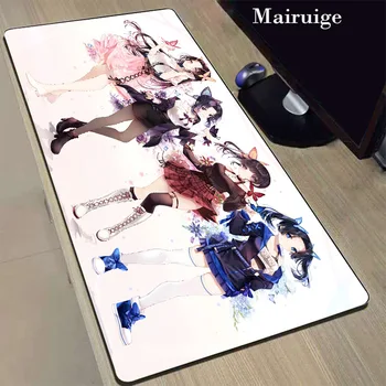 

Mairuige 40x90x2mm New Space Large Pad Rubber Mouse Mat Anime Cute Girl Computer for Gamer Locking Edge Mousepad Keyboard Mice