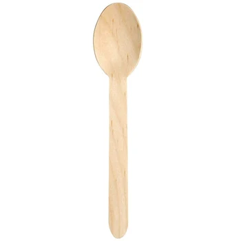 

Compostable Wooden Spoons, Biodegradable Party Supplies for Any Graduation, Luau, Fiesta, Tea Party and More(100 Spoons)