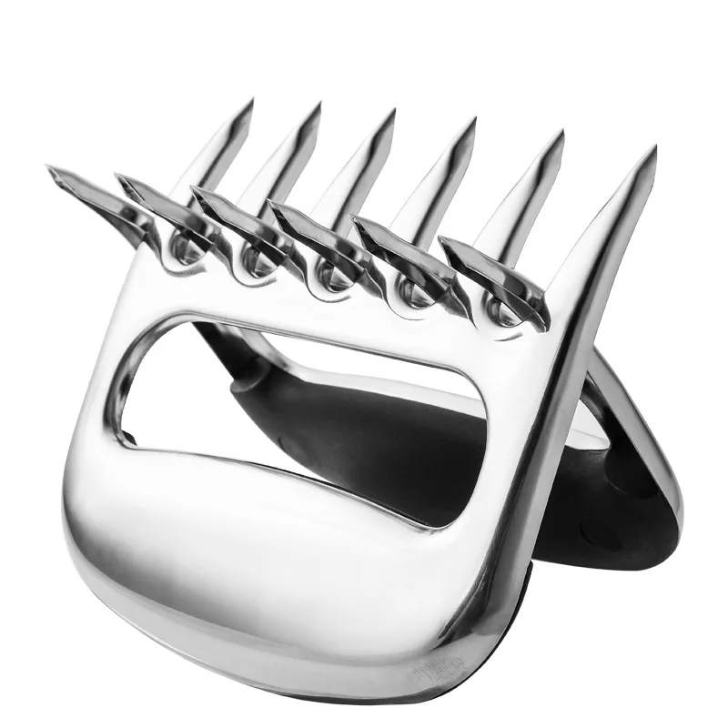 2pcs Stainless Steel BBQ Meat Forks Shredder Claws Shredding Food Barbecue Paws for Pulled Pork Beef Brisket ChickenTurkey
