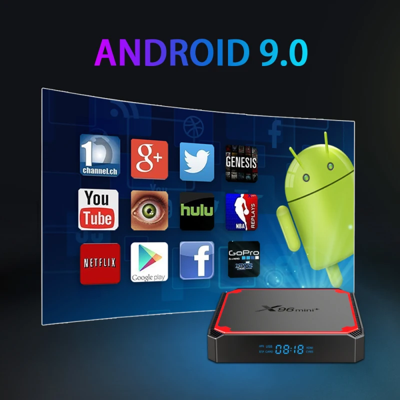 ТВ-приставка X96MINI 4K 2 + 16 ГБ Android 9 0 HD 4 ядра Wi-Fi | Электроника