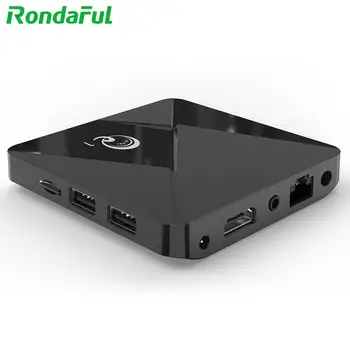 

Durable Network TV Box Android 9.0 Set-top Box Remote Control Digital TV Converter Box Media Player Recorder