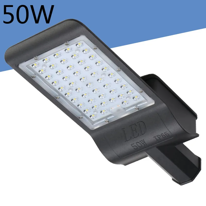50 Вт светодиодный уличный светильник AC85-265V PV> 0,9 CRI> 80 IP65 уличный дорожный светильник smd3030 160lm/W 3 года гарантии