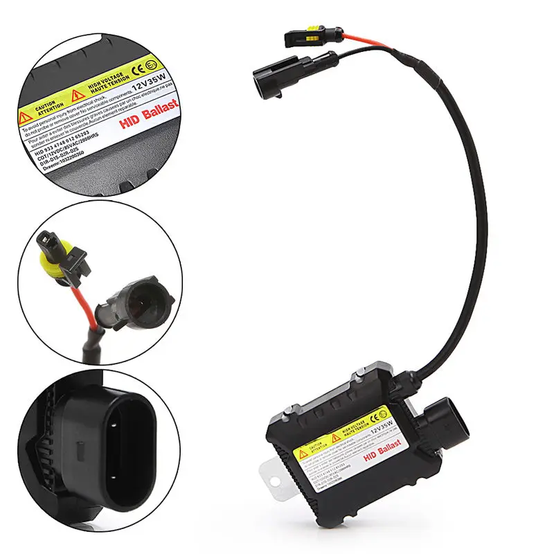 

Slim 35W HID Digital Conversion Ballast Kit 12V For H1 H7 9006 Xenon Headlight 2017 Car Light Parts