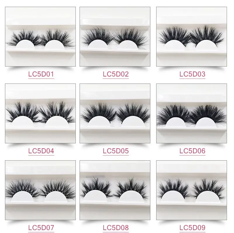 Cílios Pares Lote Círculo Claro Chicote Embalagem Dramática Olho Lash 25mm 6 - 3 25mm cílios 6 pares lote círculo claro