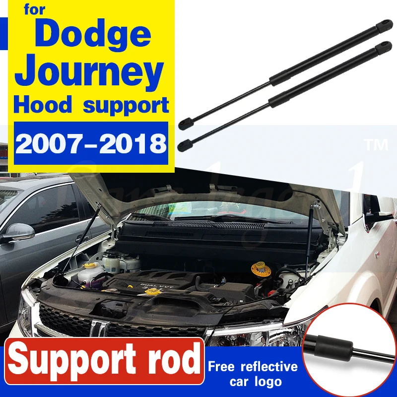 2Pcs Car Shock Hood Strut Damper Front Engine Hood Support Rod Lift Accessories HKPKYK Hood Support Rod,for Dodge Journey,for Fiat Freemont 2007-2018 