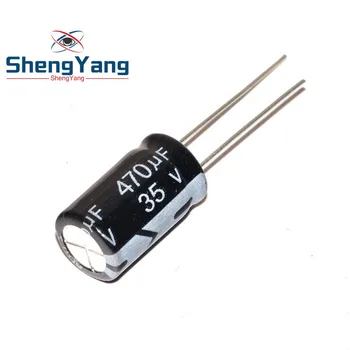 

10PCS Higt quality 35V470UF 10*17mm 470UF 35V 10*17 Electrolytic capacitor