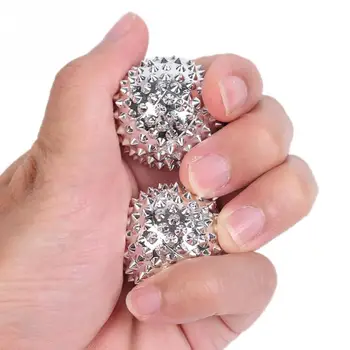 

1 Pair Magnetic Hand Palm Acupuncture Ball Therapy Spiky Massage Pressure Relief Health Care Massager Finger Massage