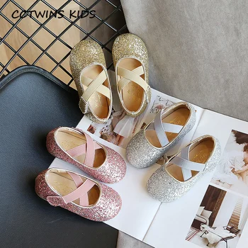 

Kids Shoes 2020 Spring Children Fashion Princess Shoes Baby Girls Brand Sparkly Flat Toddler Pu Leather Mary Jane Gold PY-MJ-026
