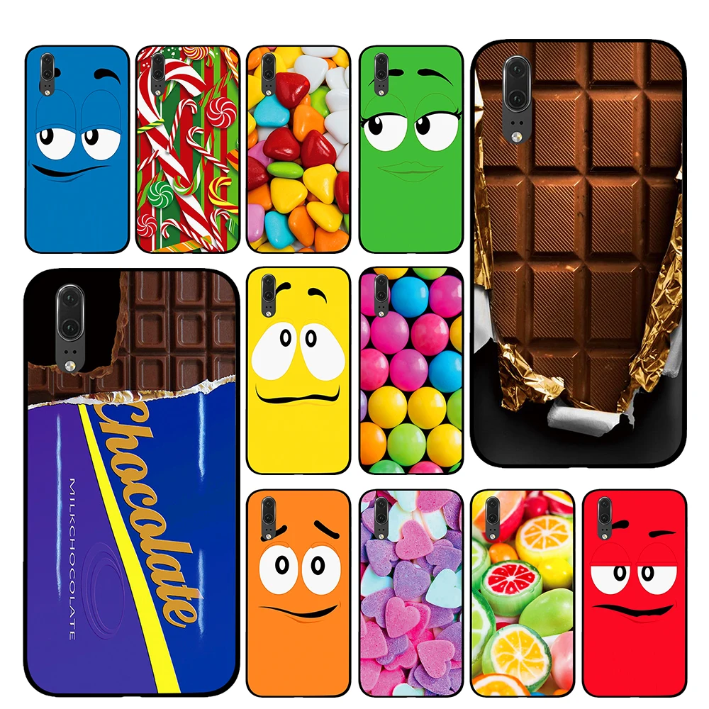 

Cute Chocolates cartoon Cases For Huawei Honor V9 V10 8 9 10 8X 5A 7A 5X Play Lite TPU Cover